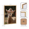 Kate & Laurel All Things Decor 12"x16" Gallery Boho Llama Alpaca Western Cowgirl Hat Print by The Creative Bunch Studio Gold - 3 of 4