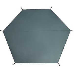 Unique Bargains Waterproof Tent Tarp Gray 1 Pc - 1 of 4
