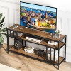 Jojoka TV Stand for Television, Entertainment Center with 3-Tier Open Storage Shelves - 2 of 4