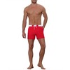 Lars Amadeus Men's Summer Holiday Contrast Color Drawstring Waist Beach Board Shorts - 2 of 4