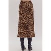 Women's Lydia Leopard Midi Slip Skirt - entro - 3 of 4