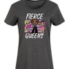 Women's LOL Surprise! Fierce Queens Graphic T-shirt Dress - Heather Charcoal - Large - 2 of 4