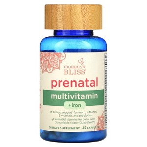 Mommy's Bliss Prenatal Multivitamin + Iron, 45 Capsules - 1 of 3