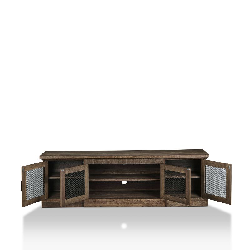 Sartell 4 Door TV Stand for TVs up to 75&#34; Reclaimed Oak - HOMES: Inside + Out, 6 of 9