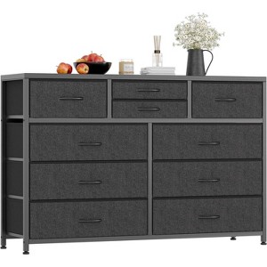 Jojoka Dresser TV Stand, 10 Drawer Dresser for Bedroom with Power Outlet, Chest of Drawers - 1 of 4