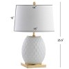 25.5" Glass/Metal Diamond Table Lamp (Includes Energy Efficient Light Bulb) - JONATHAN Y - image 4 of 4