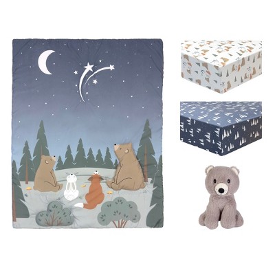 Sammy & Lou Forest Stargazer Baby Nursery Crib Bedding Set - 4pc