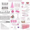 359-Piece Cake Decorating Kit with 66 Stainless Steel Piping Tips & Icing Bags, Professional Baking Tools Set for Beginners, Cupcake Cookie Pastry - 2 of 4