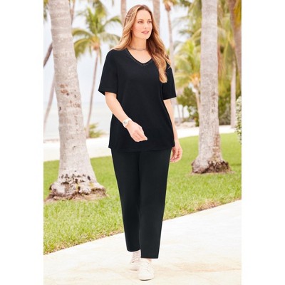 Catherines Suprema Crochet V-Neck Tee