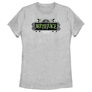 Women's Beetlejuice Classic Green Logo T-Shirt - 1 of 4