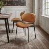 Art Leon Set of 2 Faux Leather and Bentwood Dining Chair with Metal Legs - 2 of 4