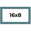 PosterPalooza | Panoramic Simple Blue Picture Frame - UV Acrylic, Foam Board Backing, Hanging Hardware - 2 of 4