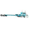 First Gear DCP 1/64 Teal Peterbilt 379 with 48in Flattop Sleeper & Transcraft Step Deck Trailer 60-2127 - 2 of 4
