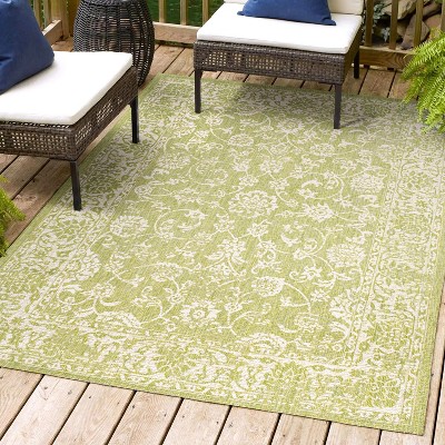JONATHAN Y Tela Bohemian Textured Weave Floral Indoor/Outdoor Area Rug