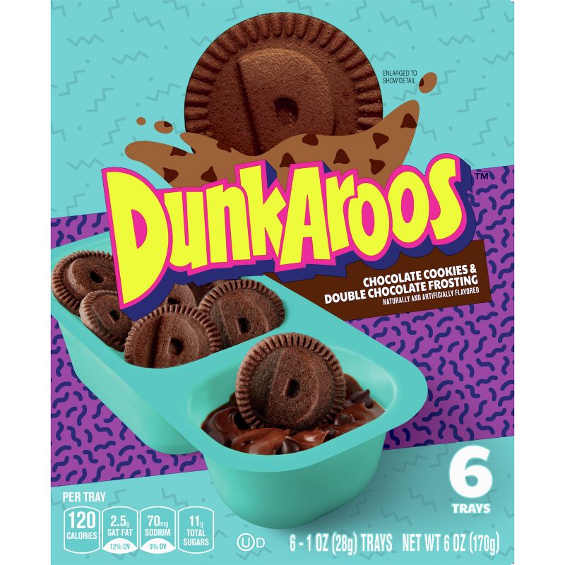 Dunkaroos Chocolate Cookies &#38; Double Chocolate Frosting - 6oz/6ct, 2 of 6