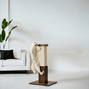 Cat Scratching Post with Interactive Ball Toy Cat Scratcher for Indoor Cats, 28.7 Inches Tall, Sturdy Claw-Sharpening Tower for Cats - 1 of 4