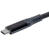 Monoprice Durable USB 3.2 Gen 2 Type-C Data and Power Nylon-Braid Cable - 1 Meter - Black | 5A/100W - AtlasFlex Series - 4 of 4