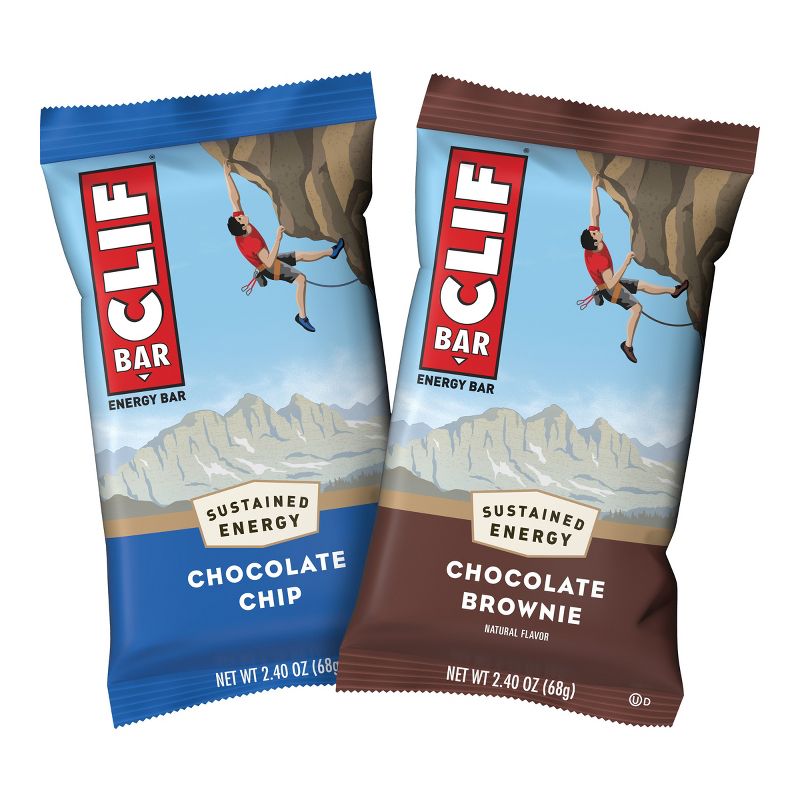 CLIF Bar Variety Pack Chocolate Chip and Chocolate Brownie Energy Bars - 43.2oz, 4 of 10