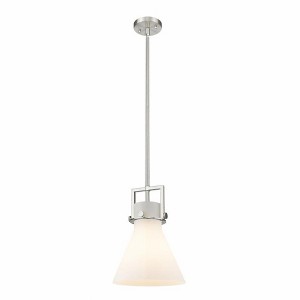 Newton Cone - 1 Light Stem Hung Pendant In Industrial Style-13.63 Inches Tall and 10 Inches Wide - 1 of 2