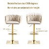 NicBex Vintage Counter Height Bar Stools Set of 2 Upholstered Barstools with Back and Footrest for Kitchen Island, Cafe - 4 of 4