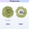 Unique Bargains Handmade Dainty Satin Fabric Big Peony Rose Flower Brooches Hair Clips 1 Pc - 3 of 4