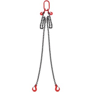 VEVOR Chain Sling, 5/16 inch x 6 ft Lifting Chains with Hooks, G80 Engine Chain Hoist Lifts, 6600 lbs/3 Ton Lifting Sling Chains for Engine Hoist,Red - 1 of 4