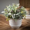 10"H Sullivans Artificial Mixed Pine Berry Christmas Orb, Green-White, Indoor Christmas Decor - 3 of 4