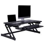 Deluxe Height Adjustable Sit to Stand Desk Computer Riser - Rocelco