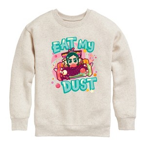 Boys' - Disney - Vanellope Eat My Dust Graphic Long Sleeve Fleece Sweatshirt - 1 of 3