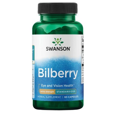 Swanson Bilberry - Extra Strength 60 Capsules.