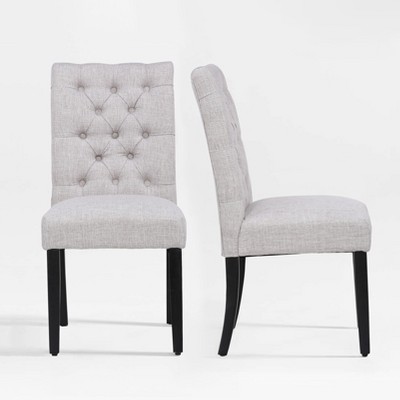 WestinTrends  Upholstered Button Tufted Dining Side Chair (Set of 2)
