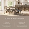 Maven Lane Yves Rustic Rectangular Wooden Dining Table in Weathered Grey Finish - 4 of 4