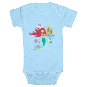 Infant's The Little Mermaid Ariel Follow Your Dreams Bodysuit - 1 of 4