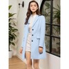 INSPIRE CHIC Women's Notched Lapel Single Breasted Outwear Fall coat - 2 of 4