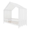 Merax Montessori Floor Bed with Canopy and Full Safety Railings - 3 of 4