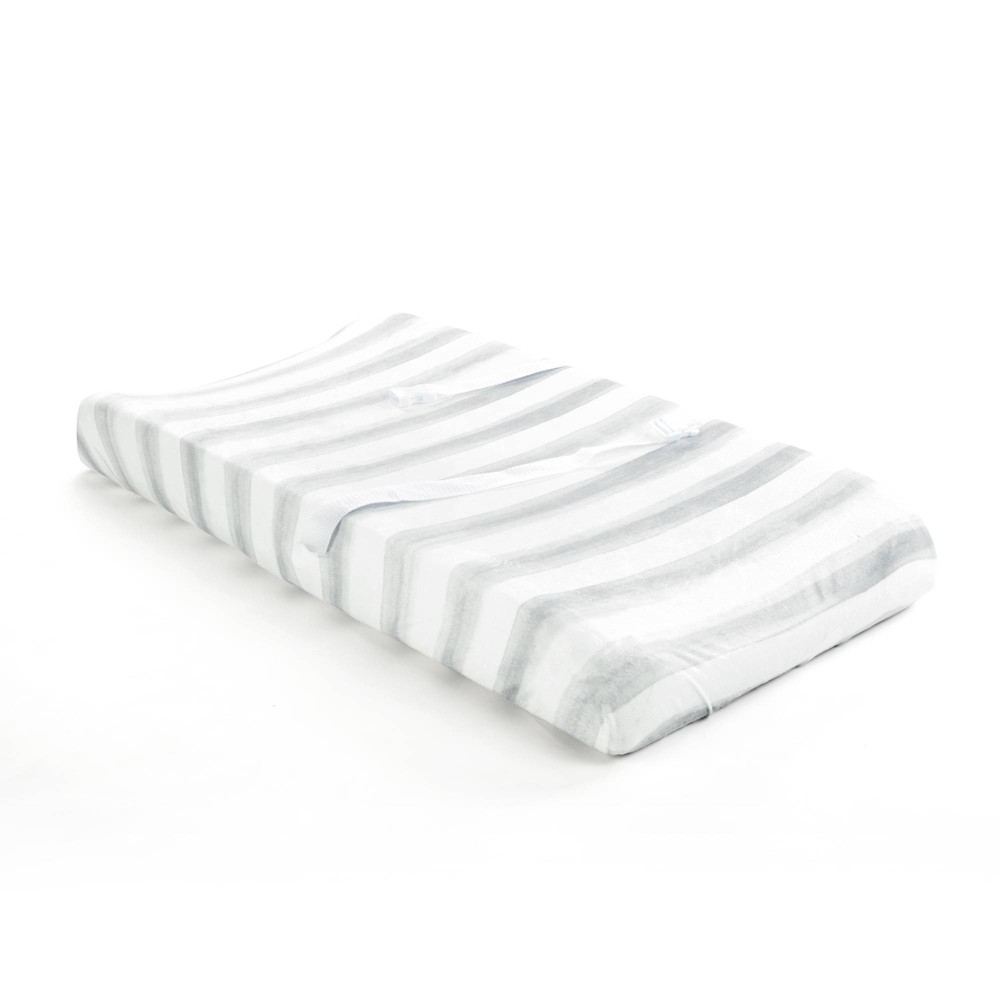 Photos - Changing Table Lush Décor Soft & Plush Changing Pad Cover - Watercolor Stripes