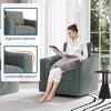 Swivel Accent Chair for Living Room, 360°Rotating Modern Upholstered Armchair - Comfy Ergonomic Backrest Sofa - 3 of 4