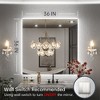 Keonjinn Smart LED Bathroom Vanity Wall Mirror, 3 Color Temperatures Dimmable, Frontlit & Backlit, Dimmable, Acrylic Edge, Anti Fog, Radar Sensor - 3 of 4