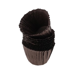 Unique Bargains Top Hat Shape Disposable Baking Cups Greaseproof Paper 1.77"x1.97" 30 Pcs - 1 of 4