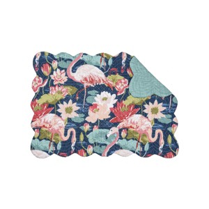 C&F Home Flamingo Lagoon Placemats Set of 6, 13" x 19" - 1 of 4