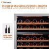 Ca'Lefort 24" dual-zone wine cooler, holds 46 bottles, glass door, powerful compressor, 3 LED lights - 4 of 4