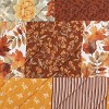 Collections Etc Autumn Patchwork Ruffled Edge Pillow Sham Gender Neutral - 3 of 3