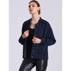 INSPIRE CHIC Women's Winter Long Sleeve Button Down Lightweight Shacket Jacket - 4 of 4
