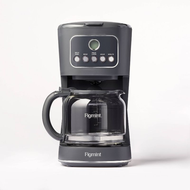 12 Cup Programmable Coffee Maker Gray - Figmint&#8482;, 1 of 9