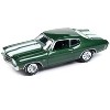 1970 Chevrolet Chevelle SS Forest Green Metallic with White Stipes "John Wick" (2014) 1/64 Diecast Model Car by Johnny Lightning - 2 of 3