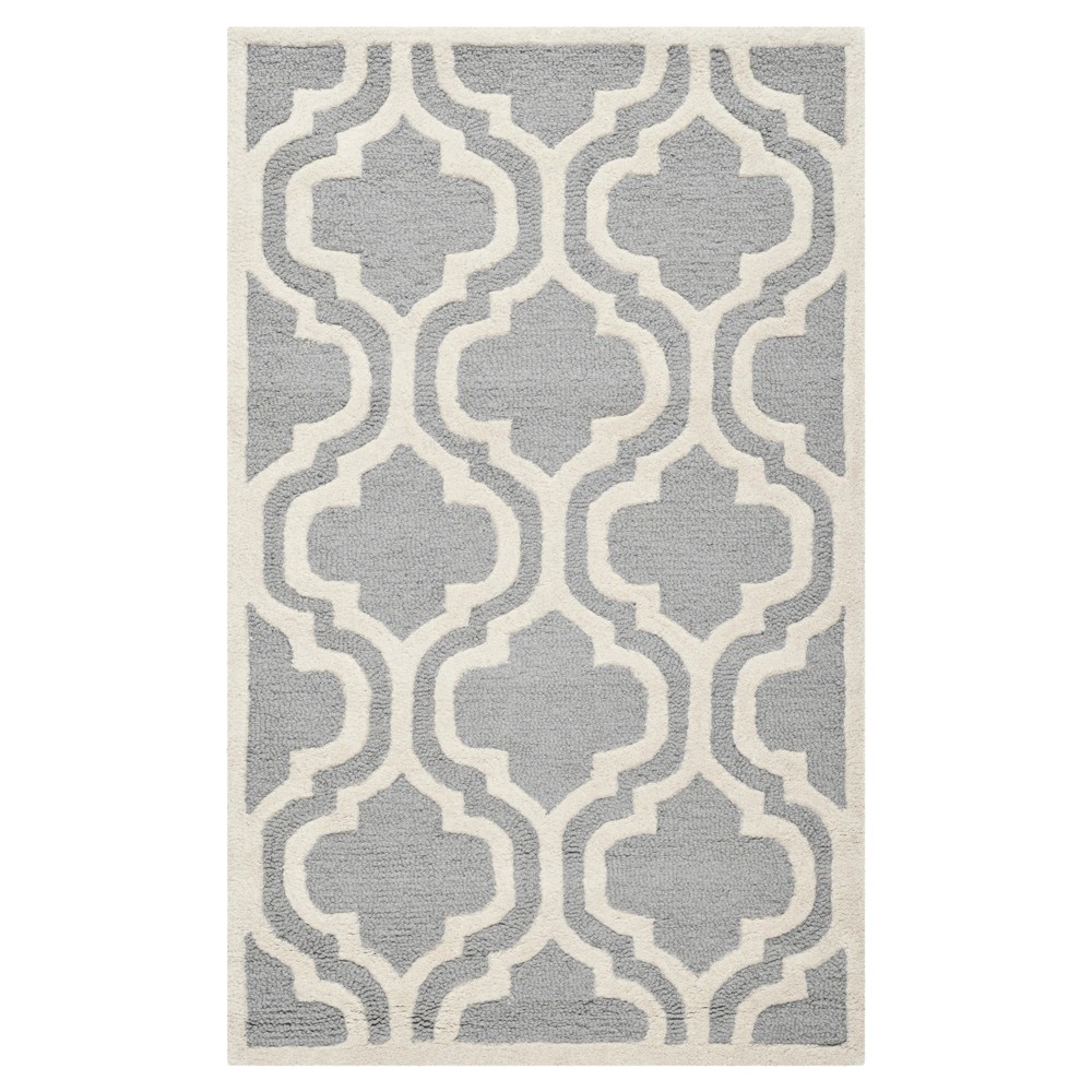4'x6' Camila Rug Silver/Ivory - Safavieh
