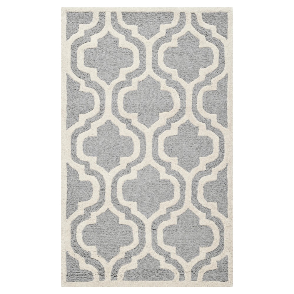 4'x6' Camila Rug Silver/Ivory - Safavieh