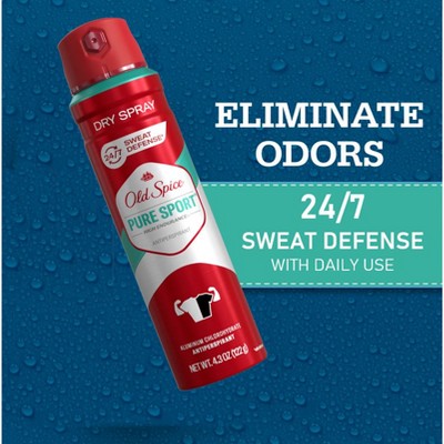 Old Spice Men&#39;s High Endurance Anti-Perspirant and Deodorant Invisible Dry Spray for Men - Pure Sport Scent - 4.3oz_5