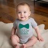 The Juniper Shop Little Man Bow Tie Baby Short Sleeve Bodysuit - 24M - Heather Grey - 2 of 4