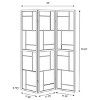 Vynxaria Reese Black 3-Panel Room Divider Folding Shoji Screen - 2 of 4